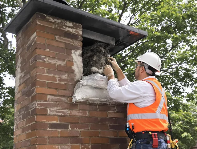 Humane removal of debris and animals by Ledyard Chimney Sweep in Ledyard, CT