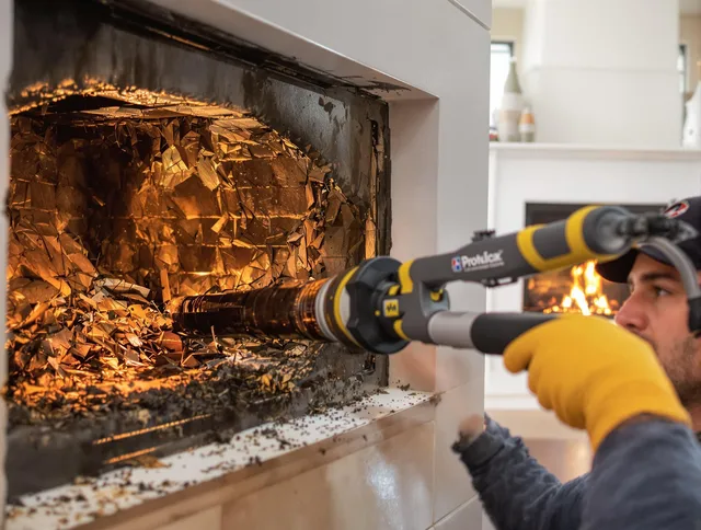 Professional chimney cleaning by Ledyard Chimney Sweep in Ledyard, CT