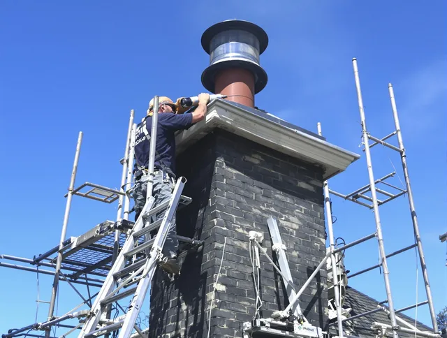 Sturdy chimney crown finished by Ledyard Chimney Sweep in Ledyard, CT
