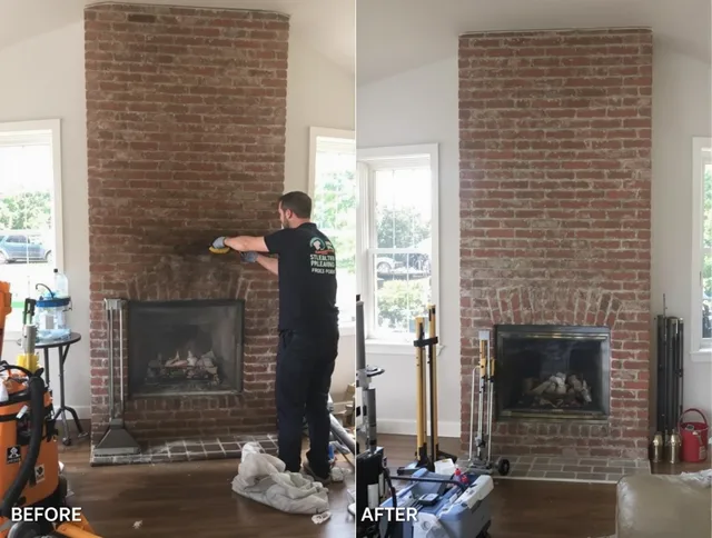 Finished chimney sweeping service by Ledyard Chimney Sweep in Ledyard, CT