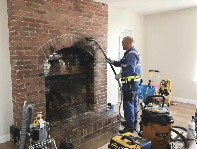 Ledyard Chimney Sweep expert performing detailed chimney sweep in Ledyard, CT